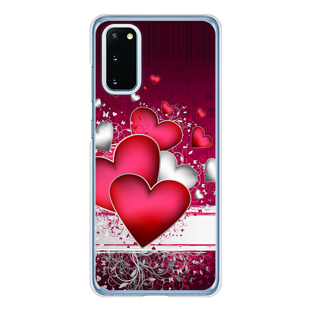 Galaxy S20 5G SC-51A docomo 高画質仕上げ 背面印刷 ハードケース 【VA835 ハートの息吹】