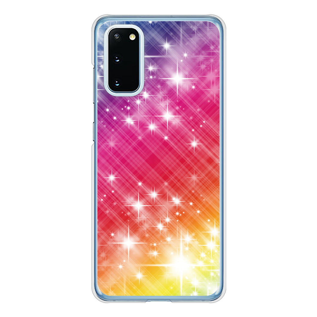 Galaxy S20 5G SC-51A docomo 高画質仕上げ 背面印刷 ハードケース 【VA872 レインボーフレーム】