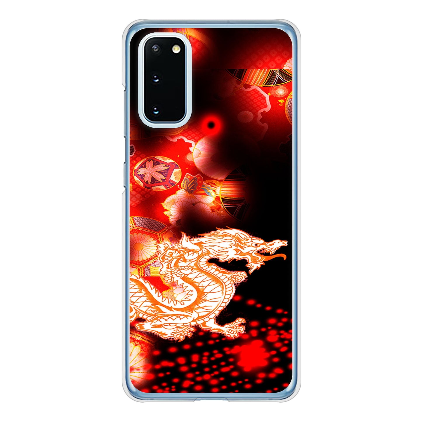 Galaxy S20 5G SC-51A docomo 高画質仕上げ 背面印刷 ハードケース 赤竜