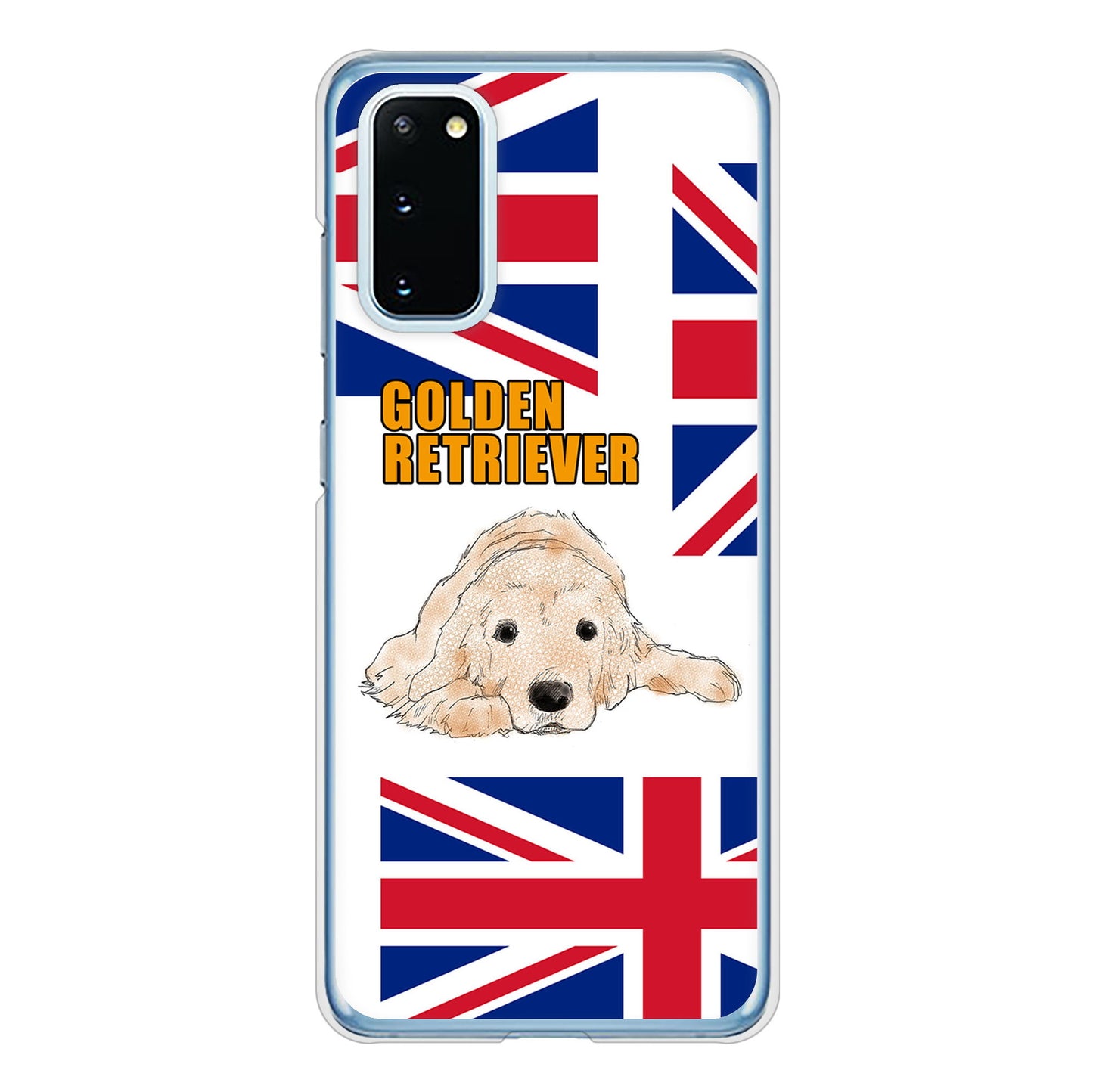 Galaxy S20 5G SC-51A docomo 高画質仕上げ 背面印刷 ハードケース ゴールデンレトリバー