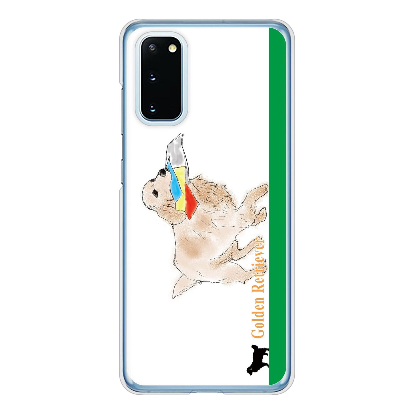 Galaxy S20 5G SC-51A docomo 高画質仕上げ 背面印刷 ハードケース ゴールデンレトリバー