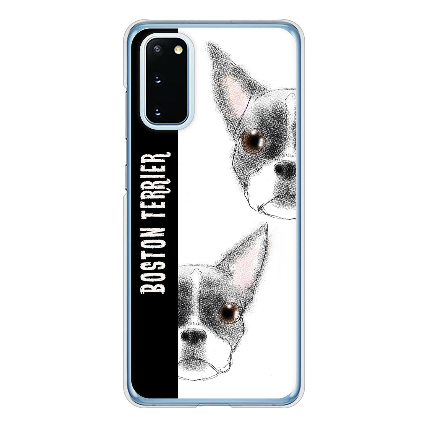 Galaxy S20 5G SC-51A docomo 高画質仕上げ 背面印刷 ハードケース ボストンテリア