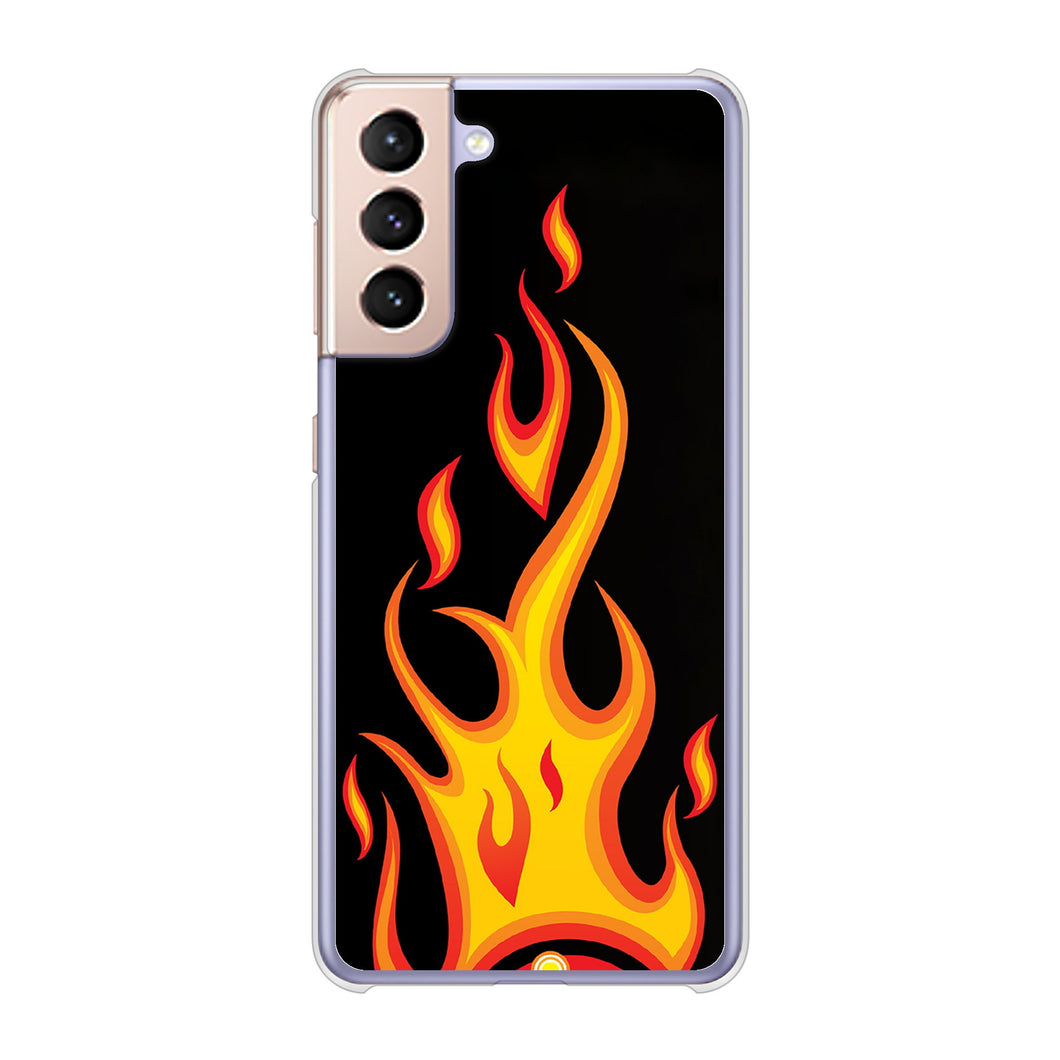 Galaxy S21 5G SC-51B docomo 高画質仕上げ 背面印刷 ハードケース 【010 ファイヤー】