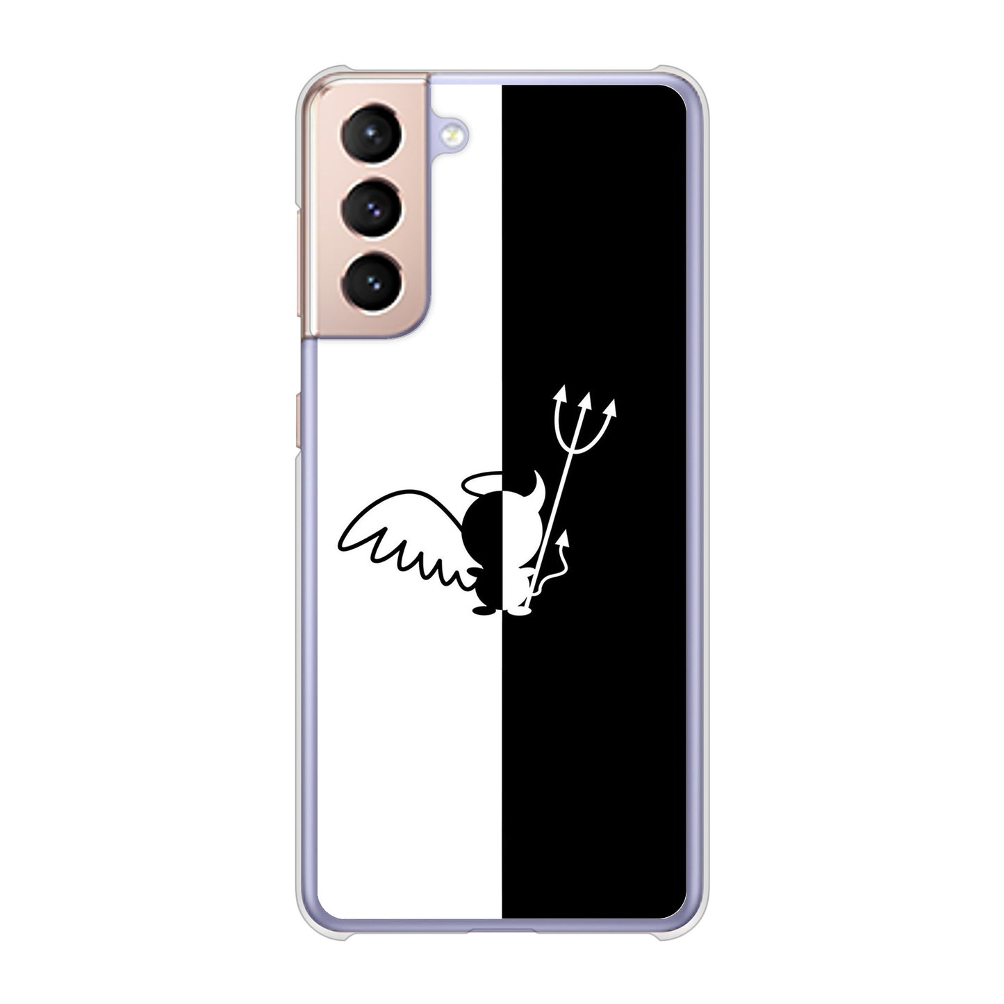 Galaxy S21 5G SC-51B docomo 高画質仕上げ 背面印刷 ハードケース 【027 ハーフデビット】