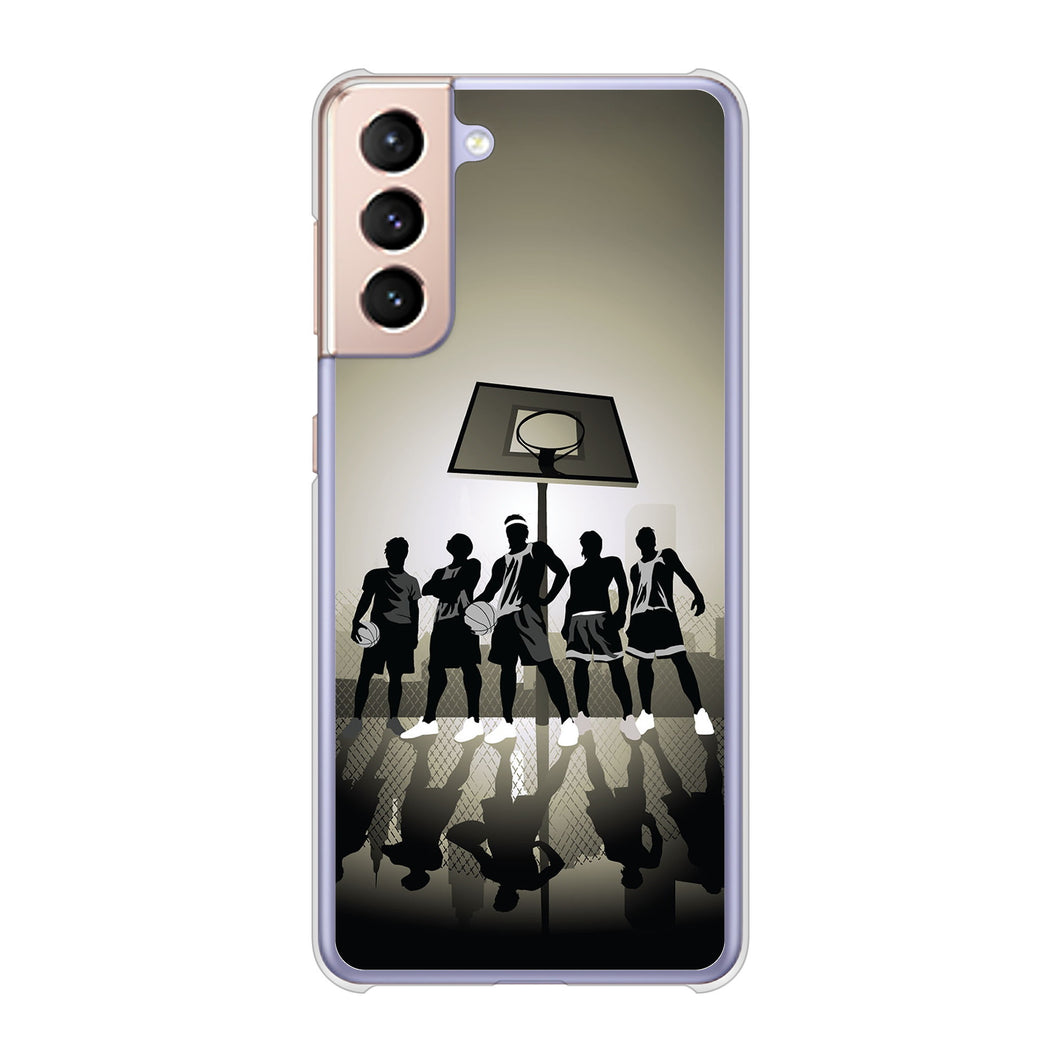 Galaxy S21 5G SC-51B docomo 高画質仕上げ 背面印刷 ハードケース 【389 クールバスケ】
