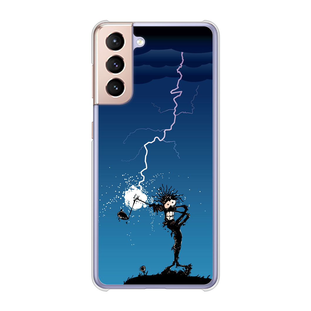 Galaxy S21 5G SC-51B docomo 高画質仕上げ 背面印刷 ハードケース 【417 ゴルファーの苦難】