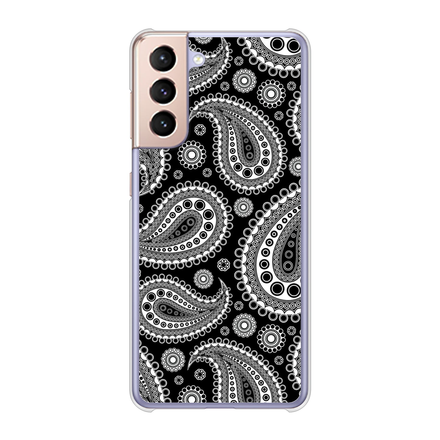 Galaxy S21 5G SC-51B docomo 高画質仕上げ 背面印刷 ハードケース ペイズリー