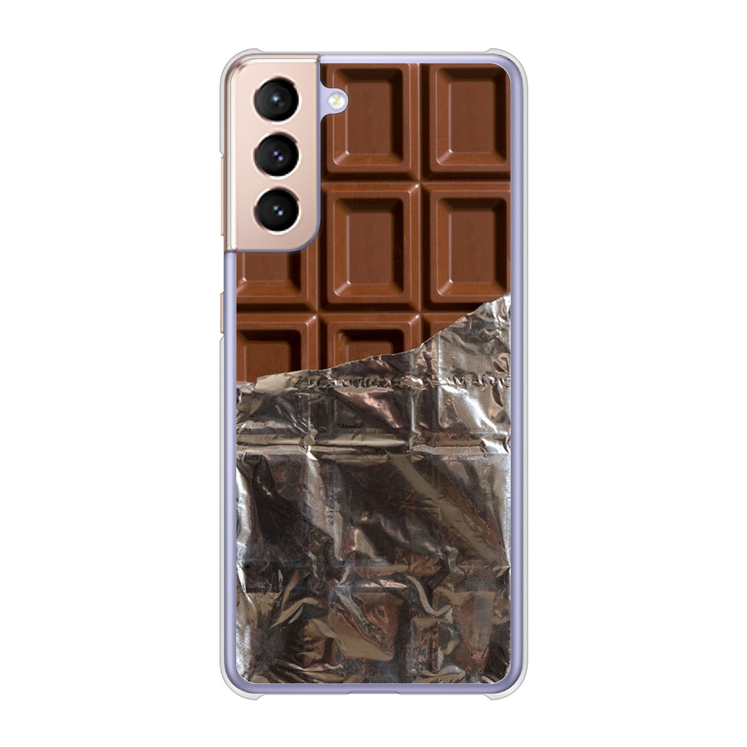 Galaxy S21 5G SC-51B docomo 高画質仕上げ 背面印刷 ハードケース 板チョコ