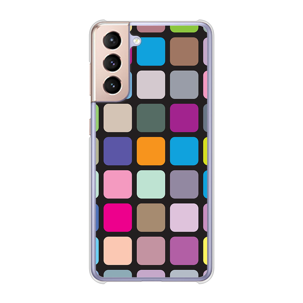 Galaxy S21 5G SC-51B docomo 高画質仕上げ 背面印刷 ハードケース 【509 カラースクエア】