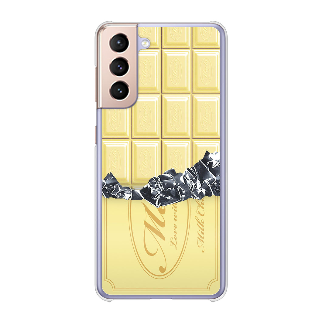 Galaxy S21 5G SC-51B docomo 高画質仕上げ 背面印刷 ハードケース 板チョコ