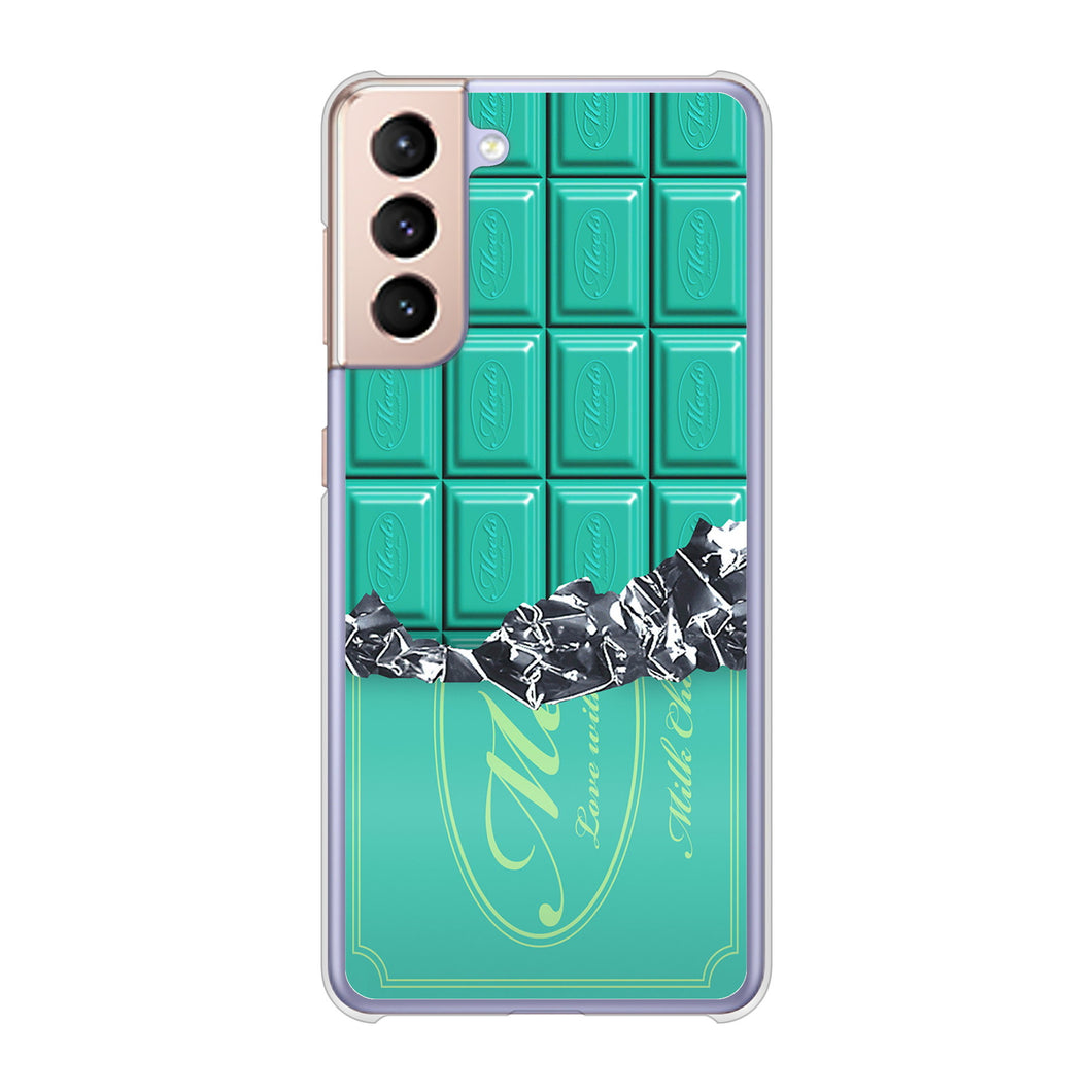 Galaxy S21 5G SC-51B docomo 高画質仕上げ 背面印刷 ハードケース 板チョコ