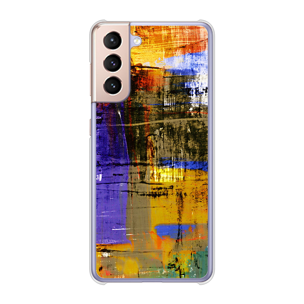 Galaxy S21 5G SC-51B docomo 高画質仕上げ 背面印刷 ハードケース 【609 クラッシュアートBL】