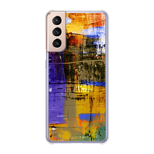 Galaxy S21 5G SC-51B docomo 高画質仕上げ 背面印刷 ハードケース 【609 クラッシュアートBL】