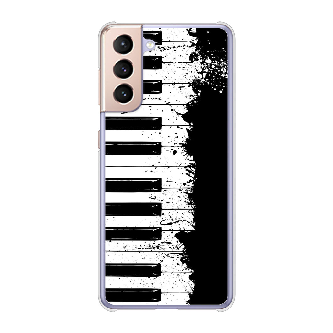 Galaxy S21 5G SC-51B docomo 高画質仕上げ 背面印刷 ハードケース ピアノ