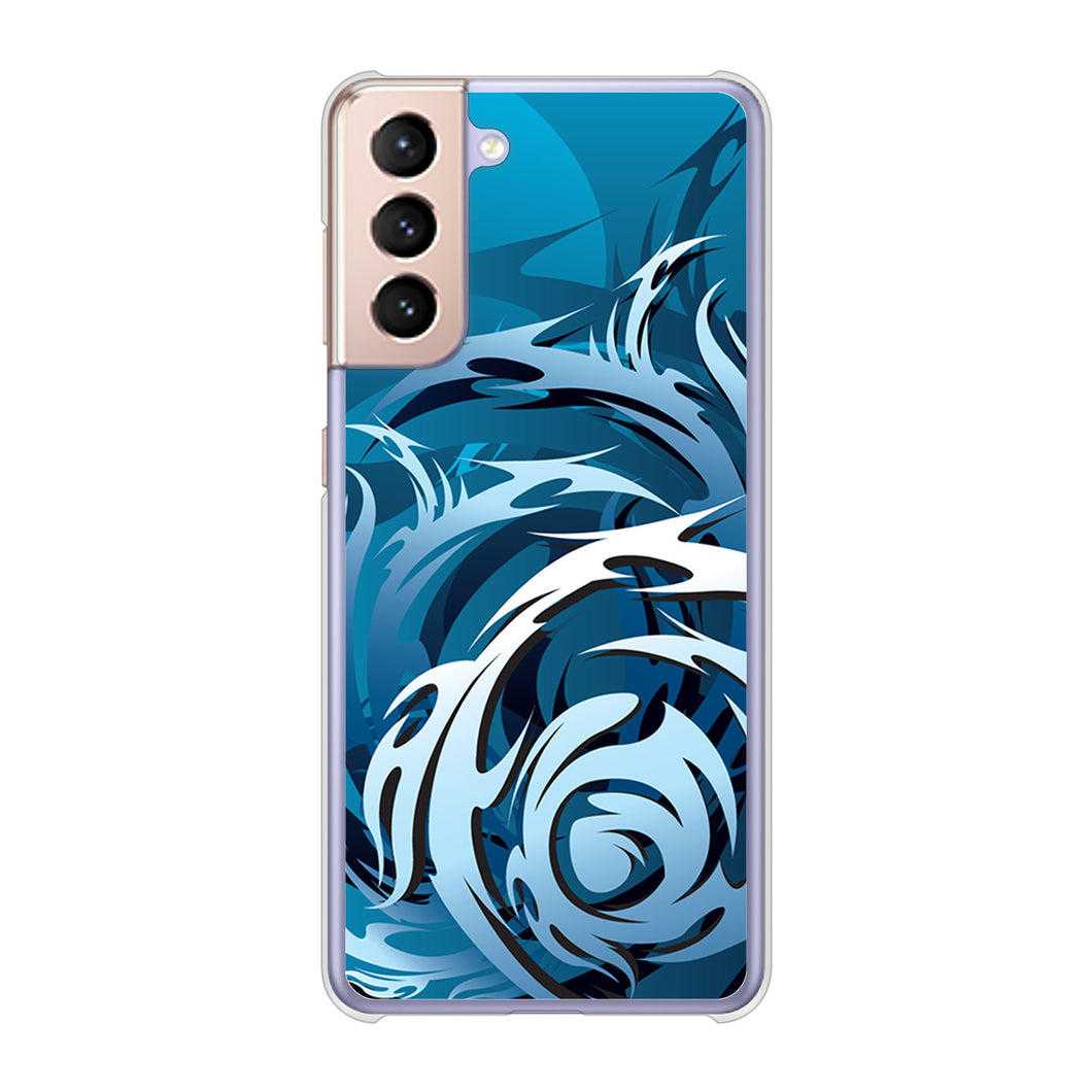 Galaxy S21 5G SC-51B docomo 高画質仕上げ 背面印刷 ハードケース 【731 ドラゴンサークル】