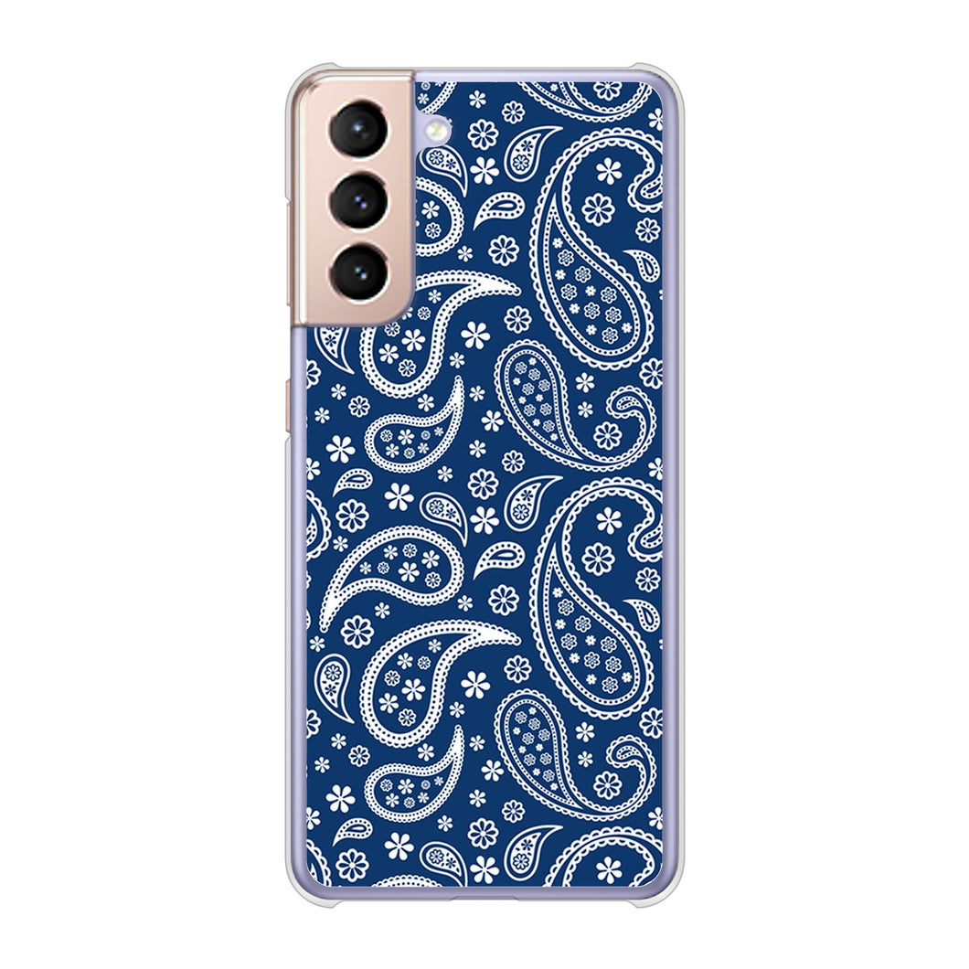 Galaxy S21 5G SC-51B docomo 高画質仕上げ 背面印刷 ハードケース ペイズリー