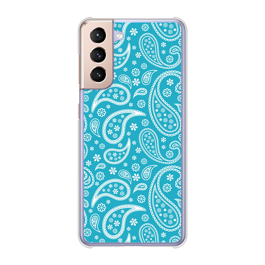 Galaxy S21 5G SC-51B docomo 高画質仕上げ 背面印刷 ハードケース ペイズリー