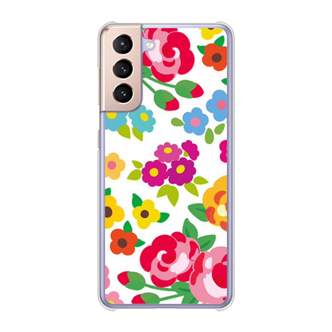Galaxy S21 5G SC-51B docomo 高画質仕上げ 背面印刷 ハードケース 【776 5月のフラワーガーデン】