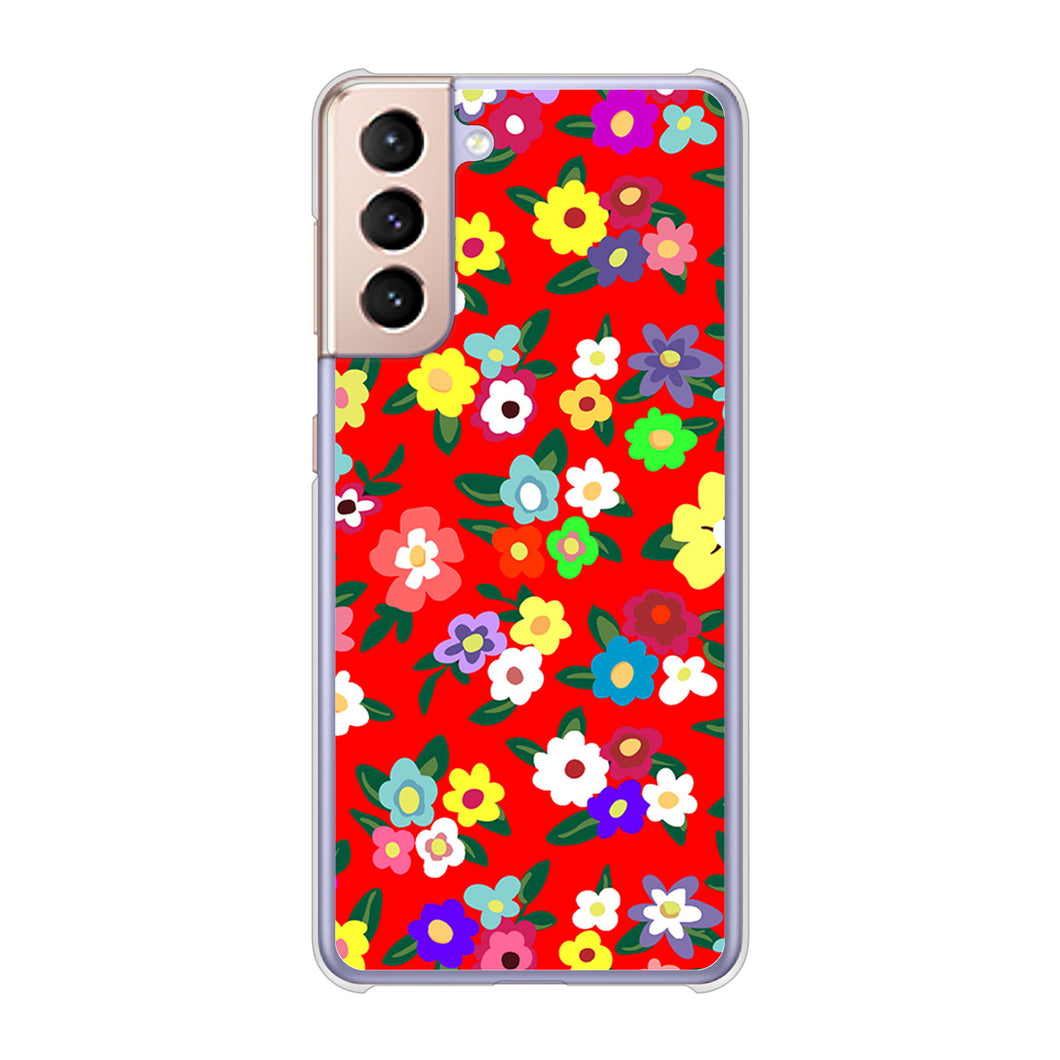 Galaxy S21 5G SC-51B docomo 高画質仕上げ 背面印刷 ハードケース リバティプリント