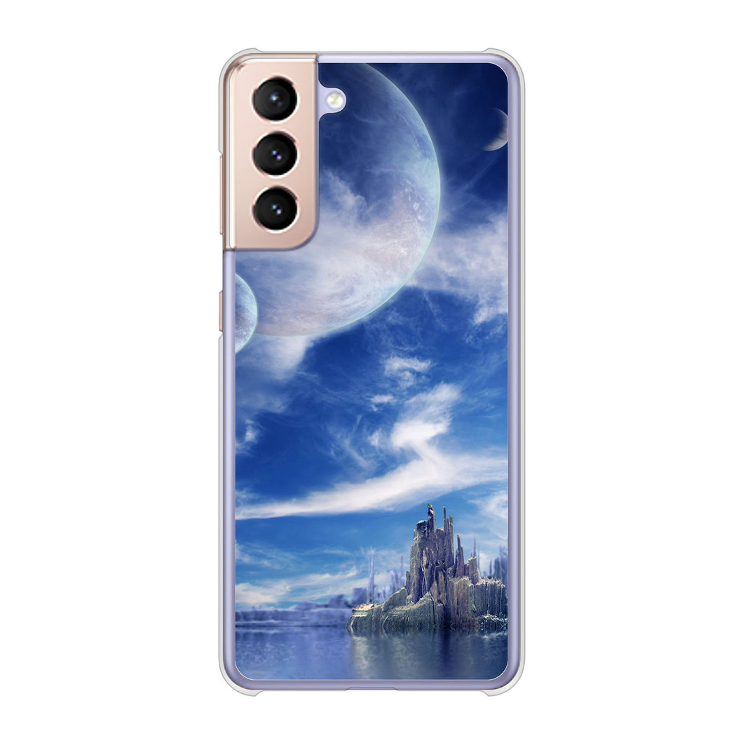 Galaxy S21 5G SC-51B docomo 高画質仕上げ 背面印刷 ハードケース 【1270 広がる宇宙】