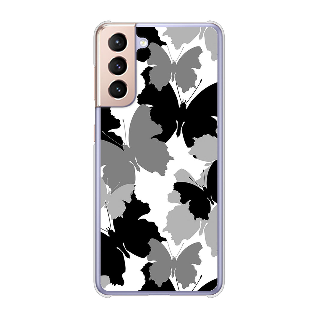 Galaxy S21 5G SC-51B docomo 高画質仕上げ 背面印刷 ハードケース 【1336 夜の蝶】