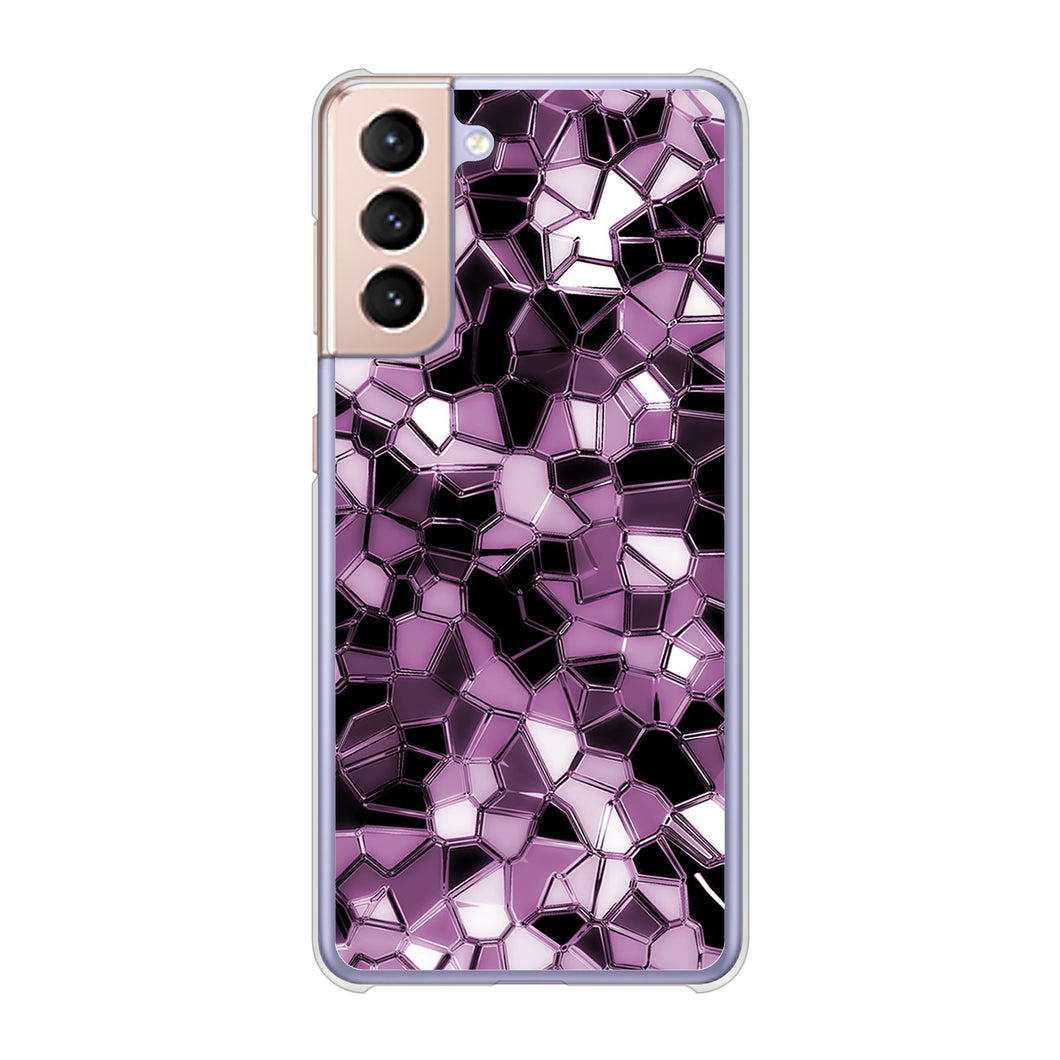 Galaxy S21 5G SC-51B docomo 高画質仕上げ 背面印刷 ハードケース 【EK837 テクニカルミラーパープル】