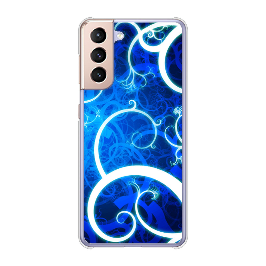 Galaxy S21 5G SC-51B docomo 高画質仕上げ 背面印刷 ハードケース 【EK850 神秘の草】