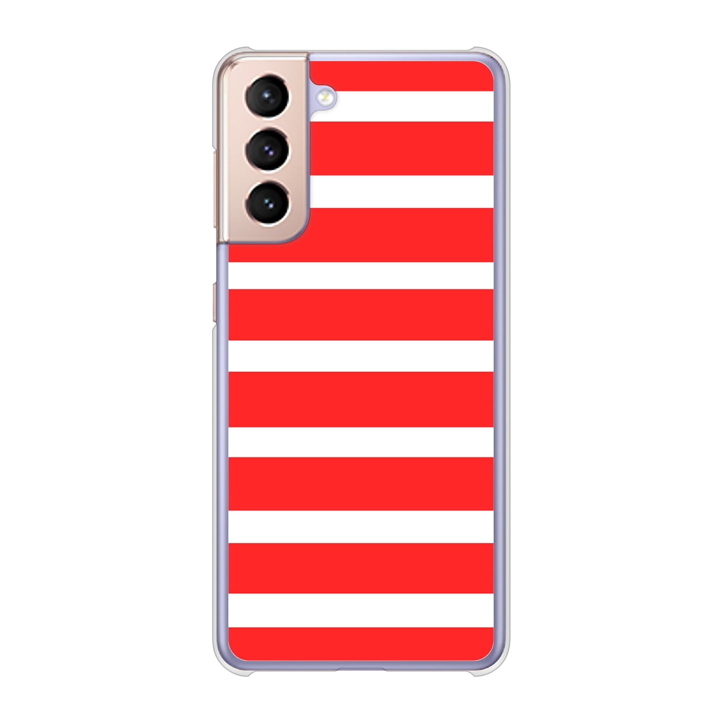 Galaxy S21 5G SC-51B docomo 高画質仕上げ 背面印刷 ハードケース シンプルボーダー