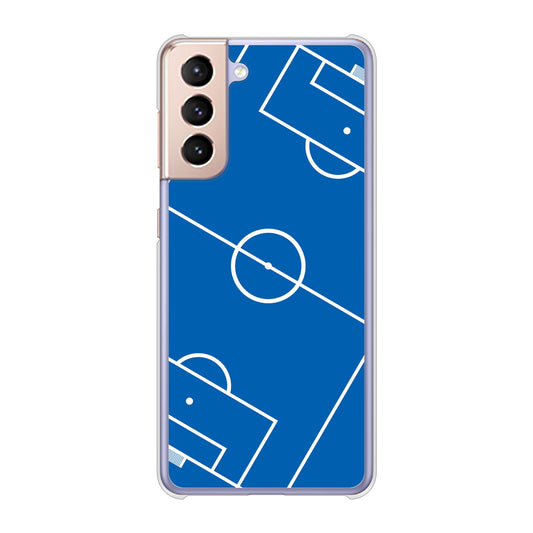 Galaxy S21 5G SC-51B docomo 高画質仕上げ 背面印刷 ハードケース 【IB922 SOCCER_ピッチ】