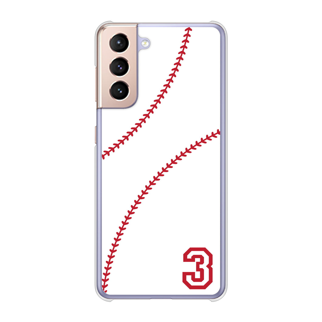 Galaxy S21 5G SC-51B docomo 高画質仕上げ 背面印刷 ハードケース baseball