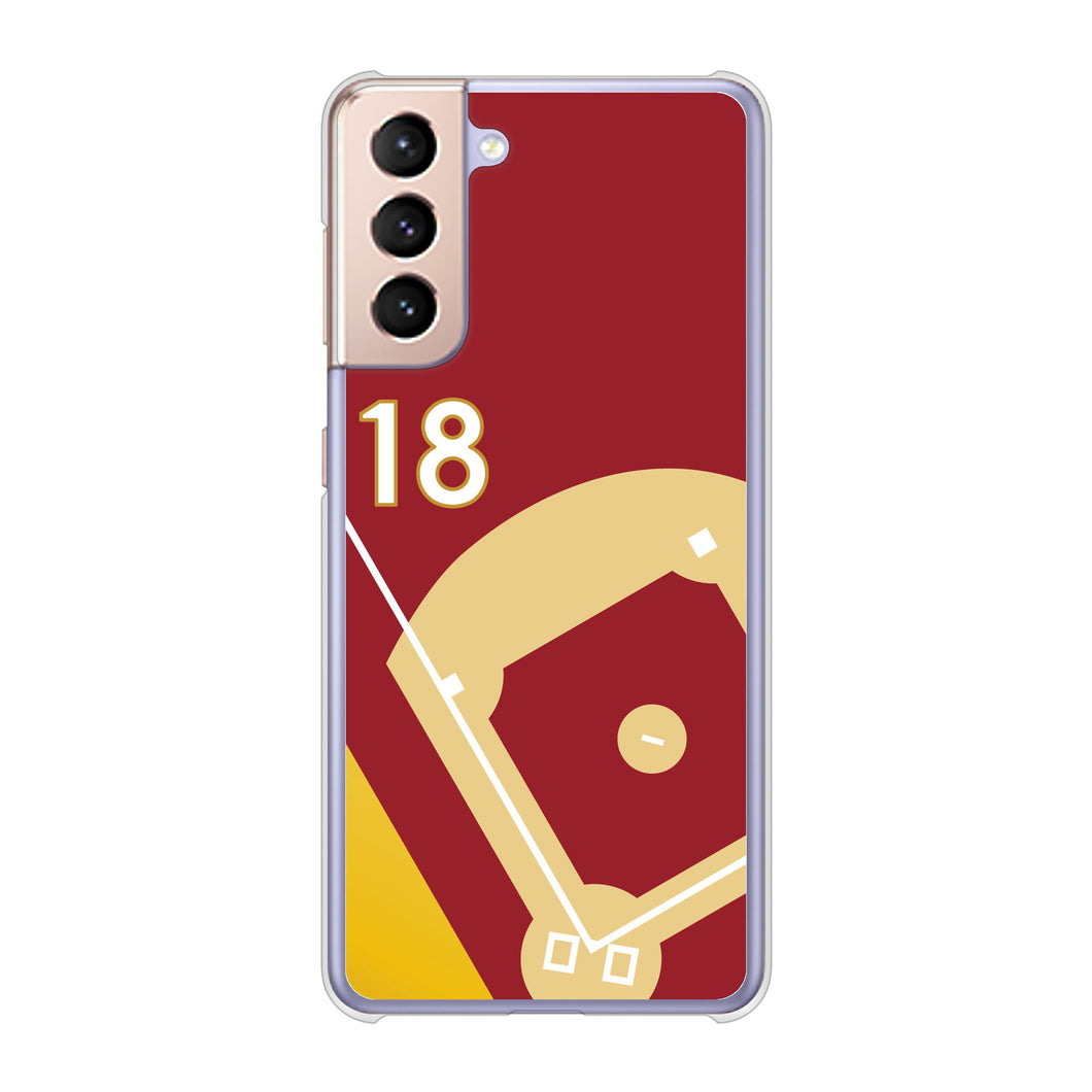 Galaxy S21 5G SC-51B docomo 高画質仕上げ 背面印刷 ハードケース baseball