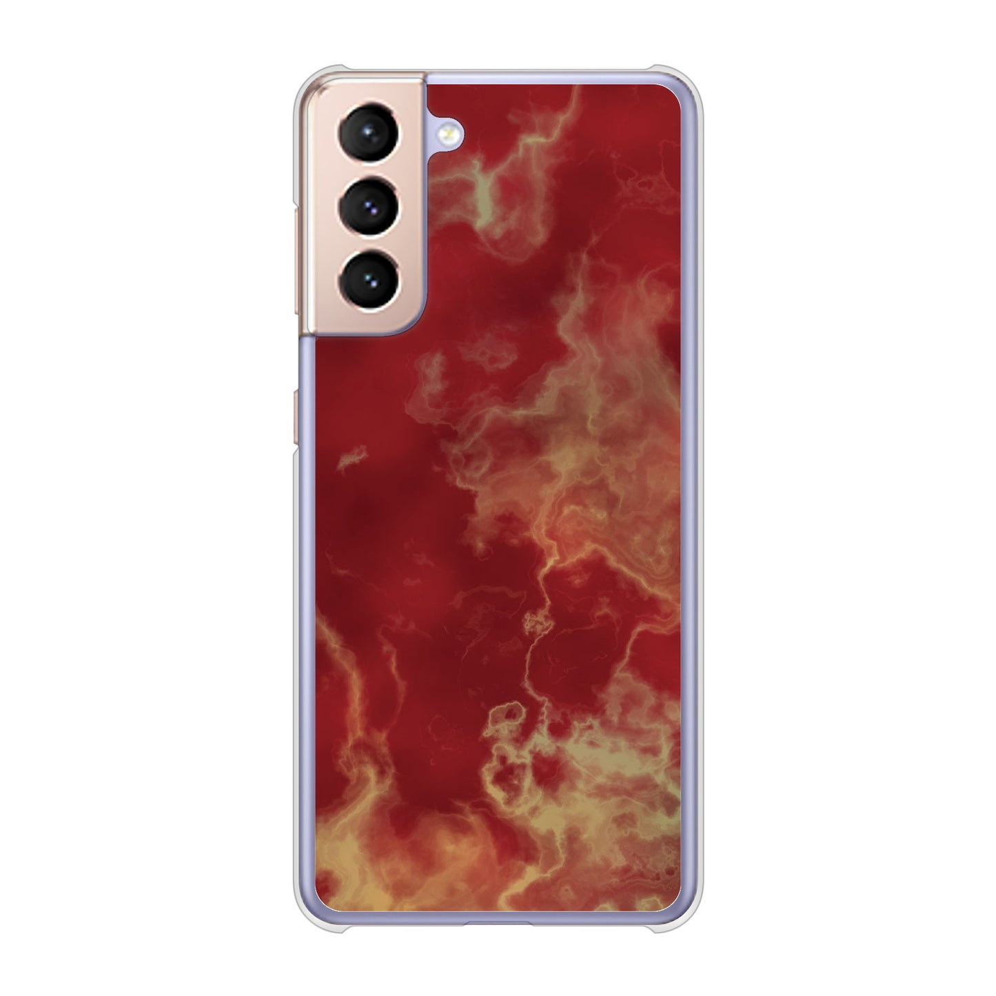 Galaxy S21 5G SC-51B docomo 高画質仕上げ 背面印刷 ハードケース 大理石BK