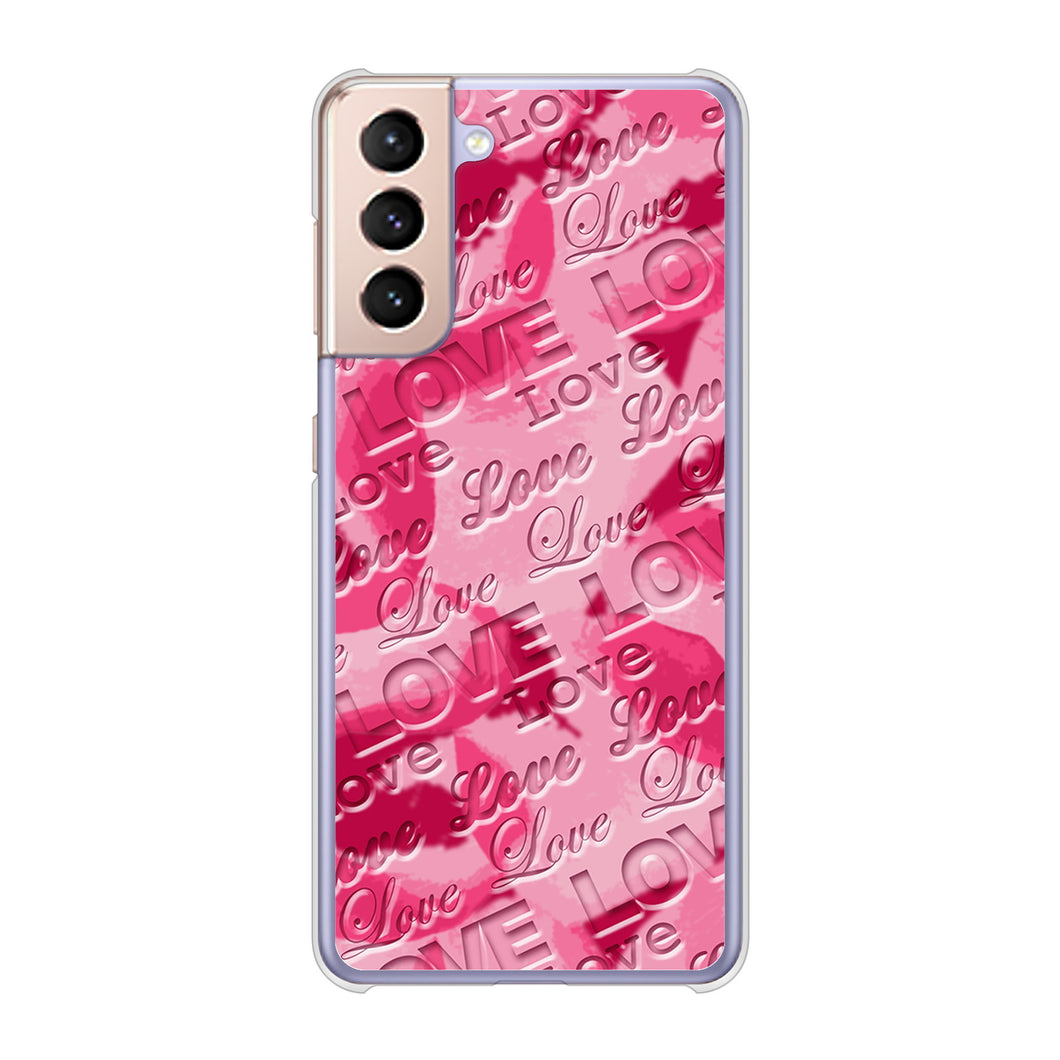 Galaxy S21 5G SC-51B docomo 高画質仕上げ 背面印刷 ハードケース フラワーヴェルニ