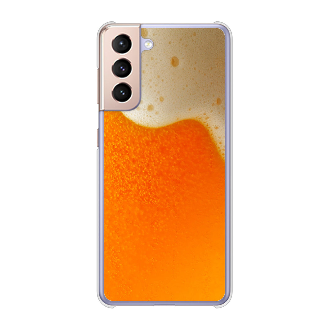 Galaxy S21 5G SC-51B docomo 高画質仕上げ 背面印刷 ハードケース 生ビール