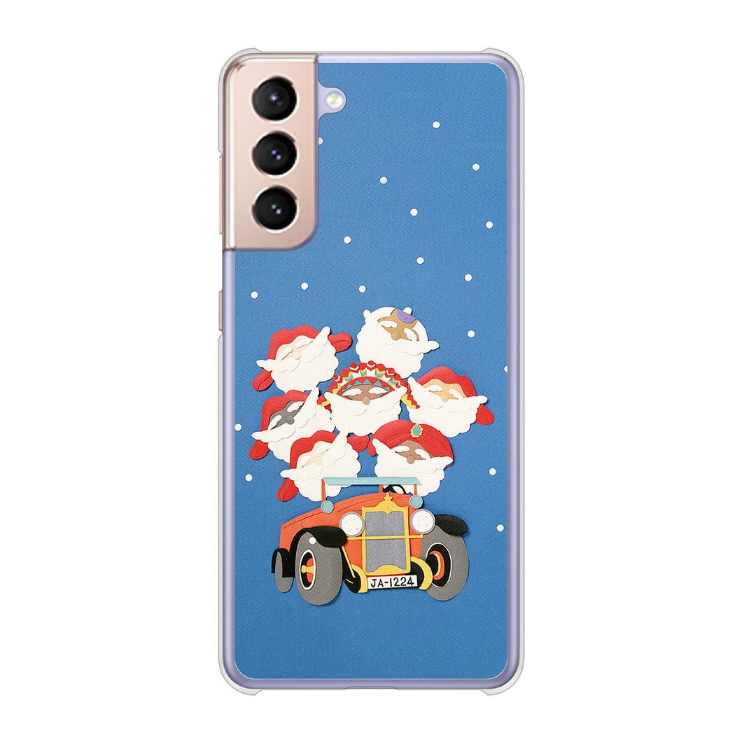 Galaxy S21 5G SC-51B docomo 高画質仕上げ 背面印刷 ハードケース クリスマス