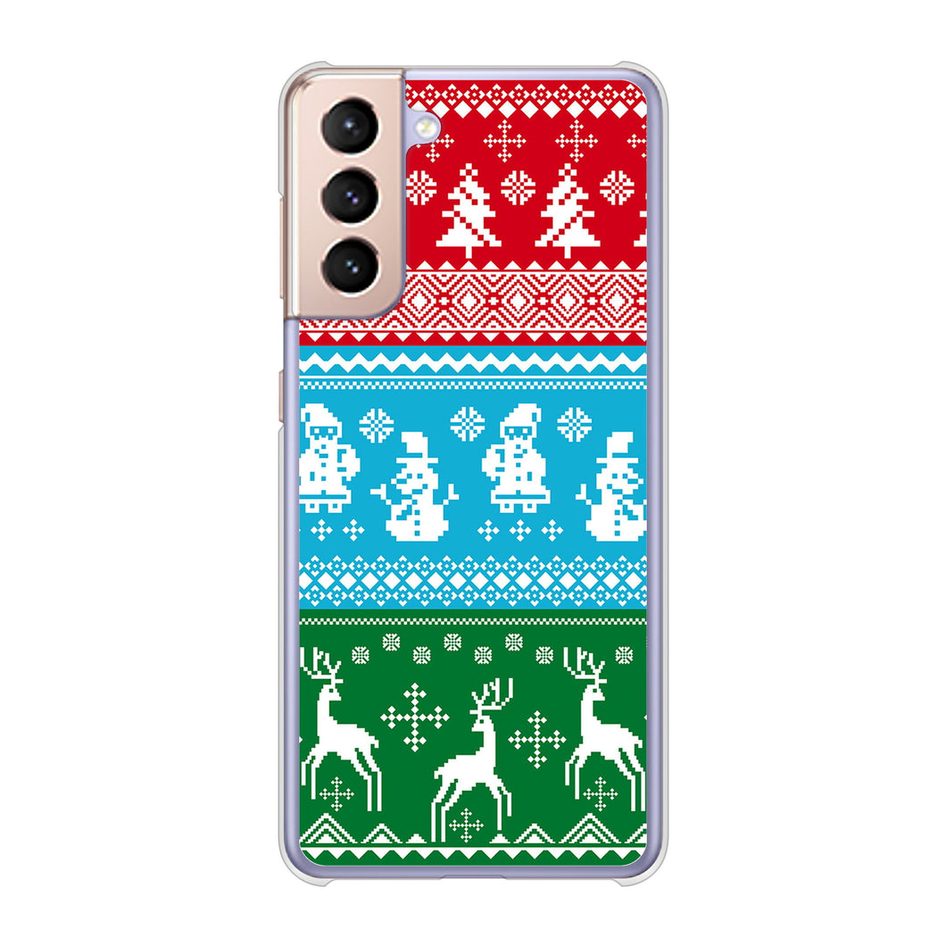 Galaxy S21 5G SC-51B docomo 高画質仕上げ 背面印刷 ハードケース クリスマス