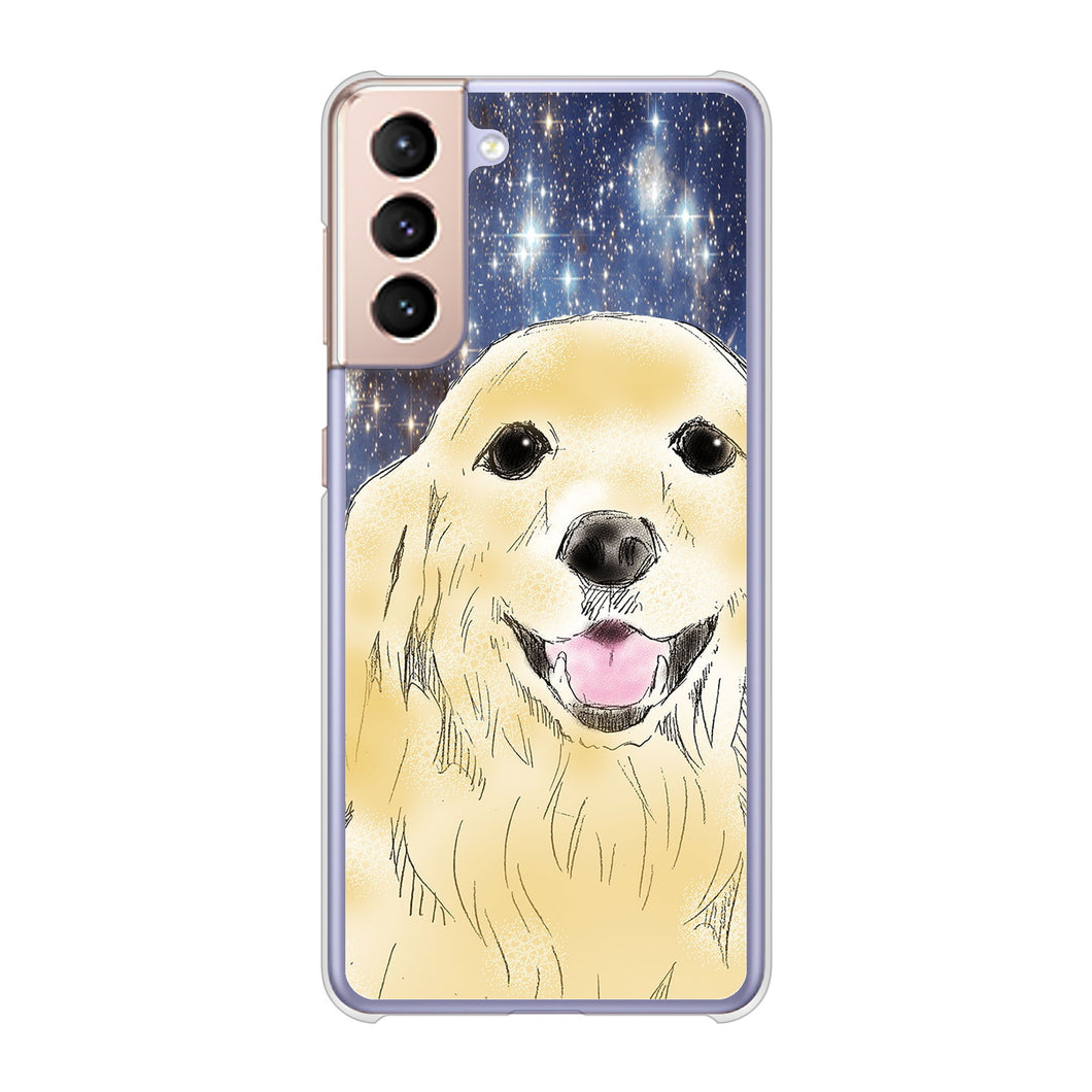 Galaxy S21 5G SC-51B docomo 高画質仕上げ 背面印刷 ハードケース ゴールデンレトリバー