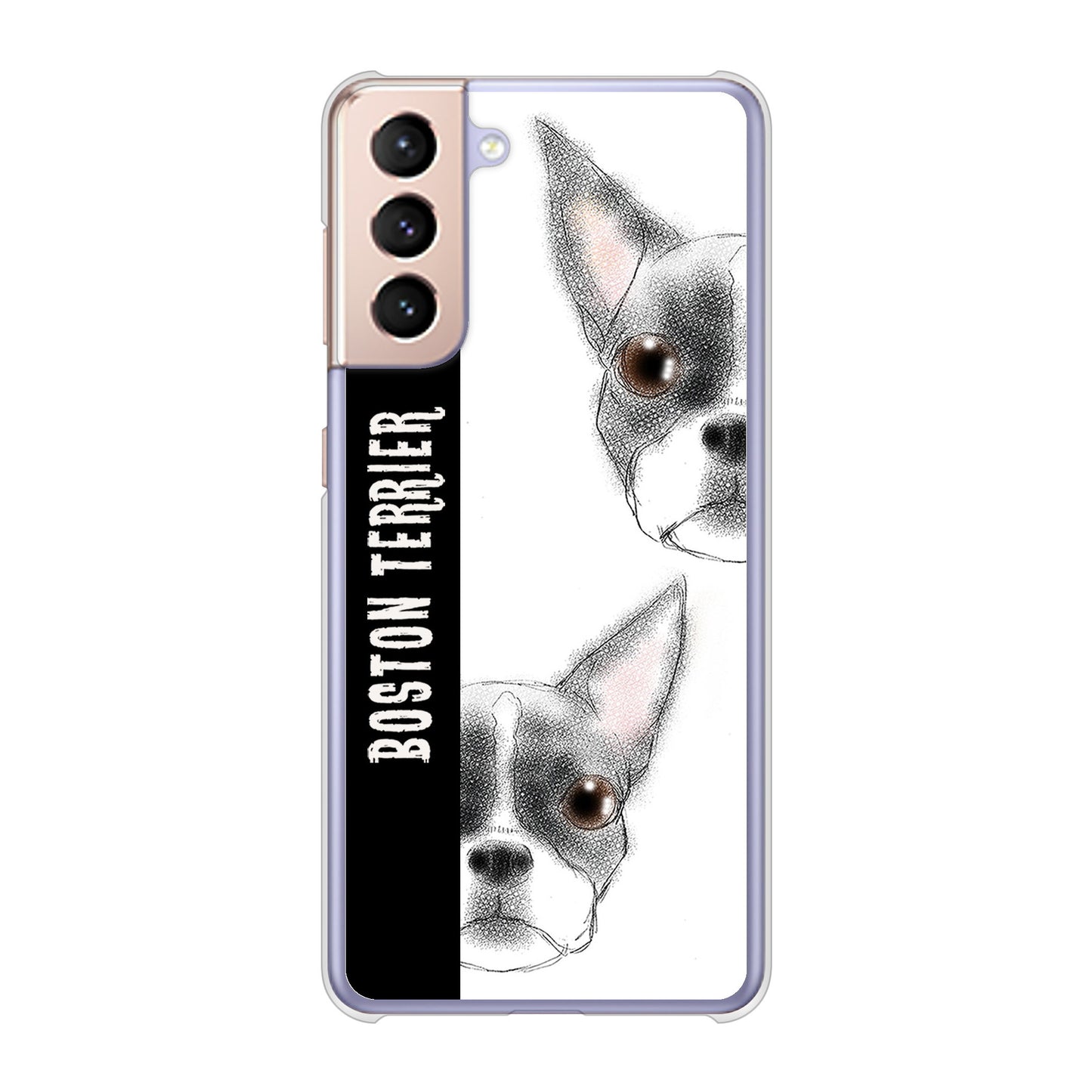 Galaxy S21 5G SC-51B docomo 高画質仕上げ 背面印刷 ハードケース ボストンテリア