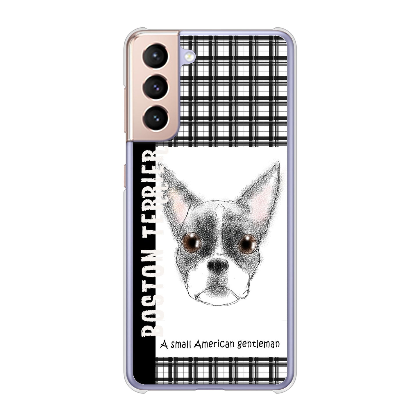 Galaxy S21 5G SC-51B docomo 高画質仕上げ 背面印刷 ハードケース ボストンテリア