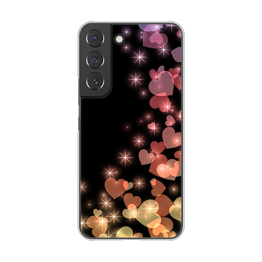 Galaxy S22 SC-51C docomo 高画質仕上げ 背面印刷 ハードケース きらめきハート