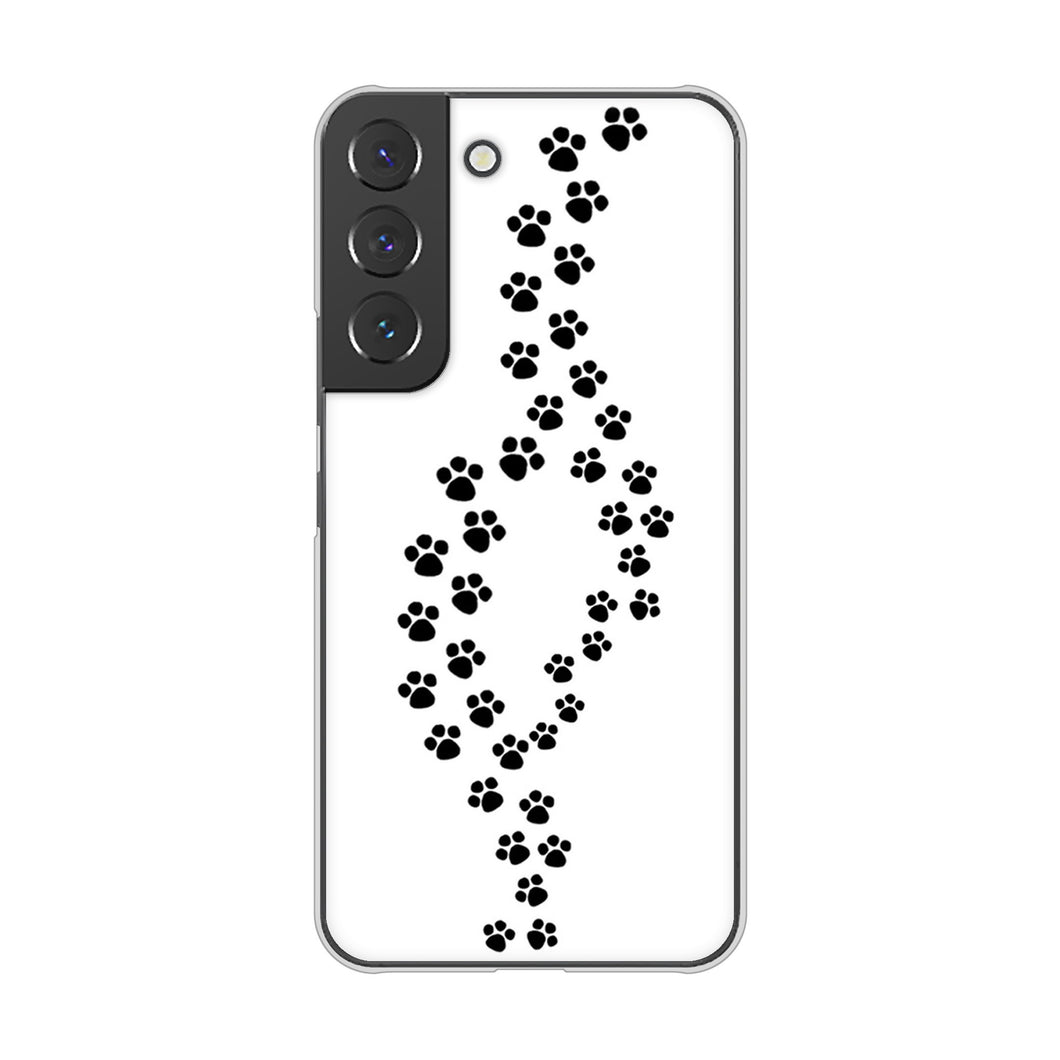 Galaxy S22 SC-51C docomo 高画質仕上げ 背面印刷 ハードケース 【066 あしあと】