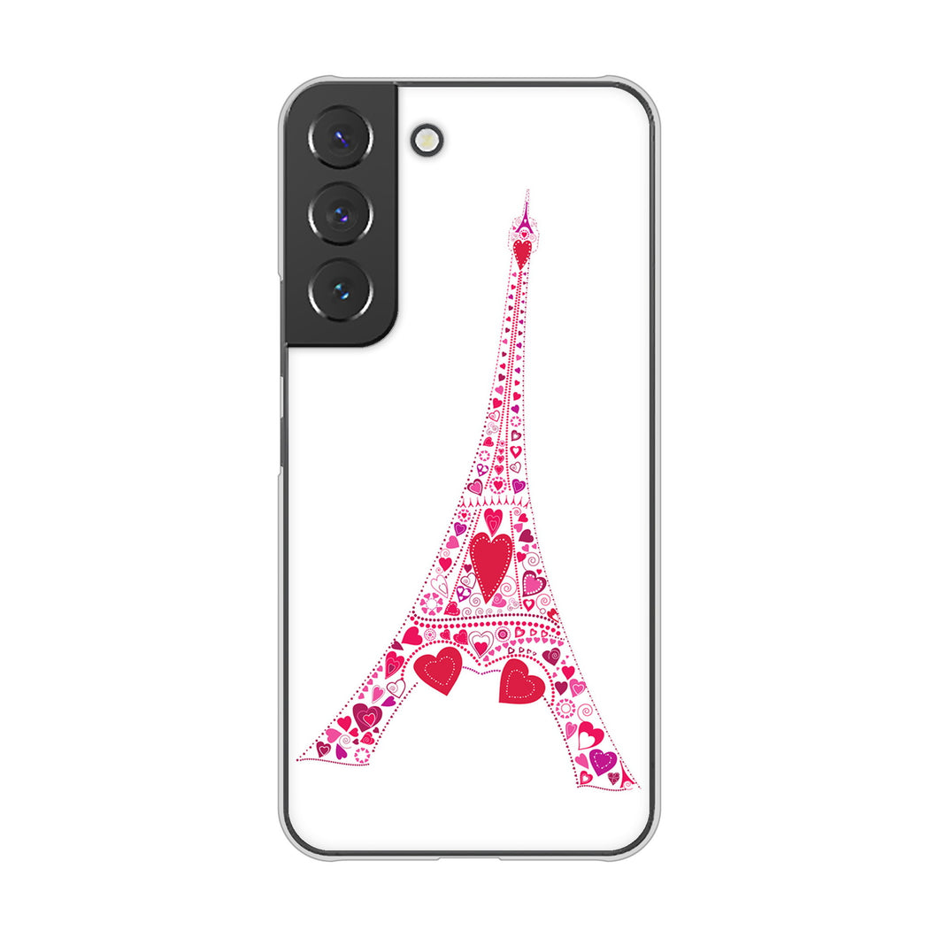 Galaxy S22 SC-51C docomo 高画質仕上げ 背面印刷 ハードケース LOVE フランス