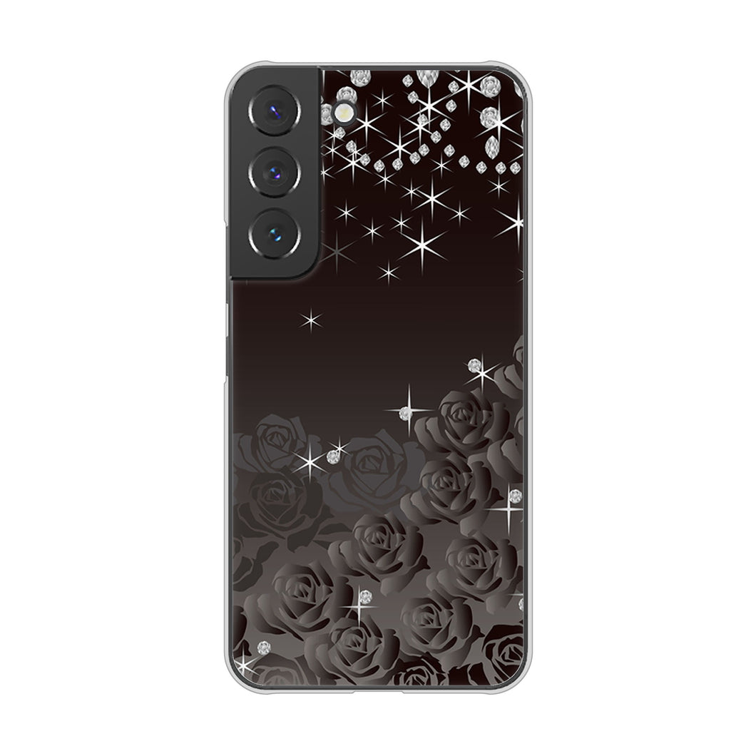 Galaxy S22 SC-51C docomo 高画質仕上げ 背面印刷 ハードケース ロマンチックなバラ