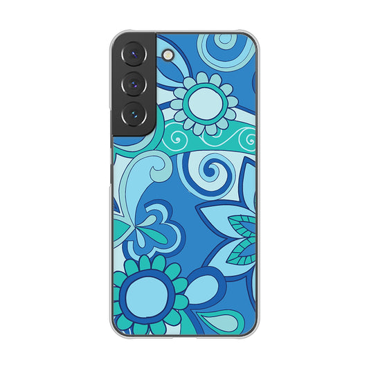 Galaxy S22 SC-51C docomo 高画質仕上げ 背面印刷 ハードケース 【409 ブルーミックス】