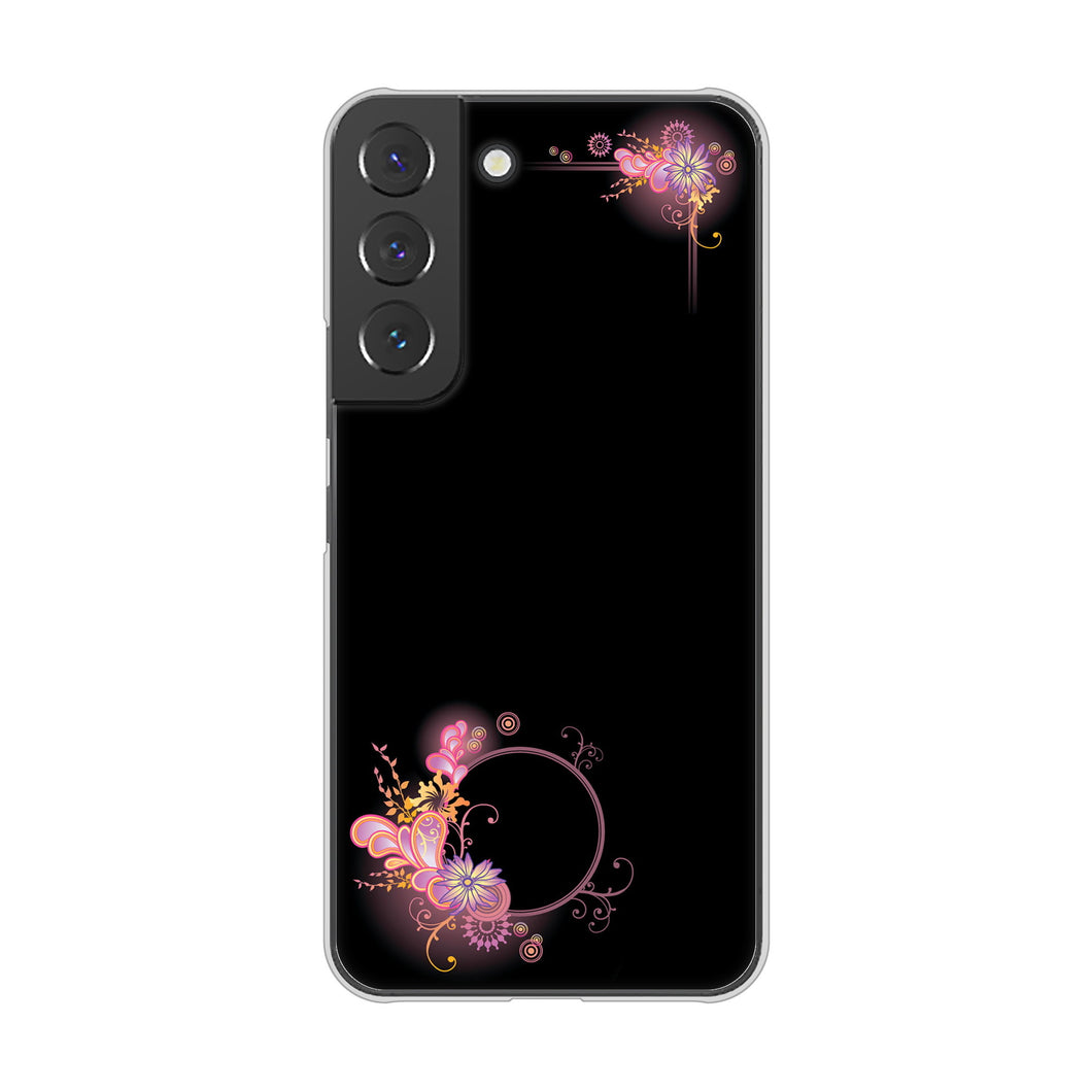 Galaxy S22 SC-51C docomo 高画質仕上げ 背面印刷 ハードケース 【437 華のフレーム】