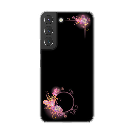Galaxy S22 SC-51C docomo 高画質仕上げ 背面印刷 ハードケース 【437 華のフレーム】