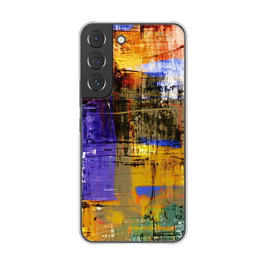 Galaxy S22 SC-51C docomo 高画質仕上げ 背面印刷 ハードケース 【609 クラッシュアートBL】