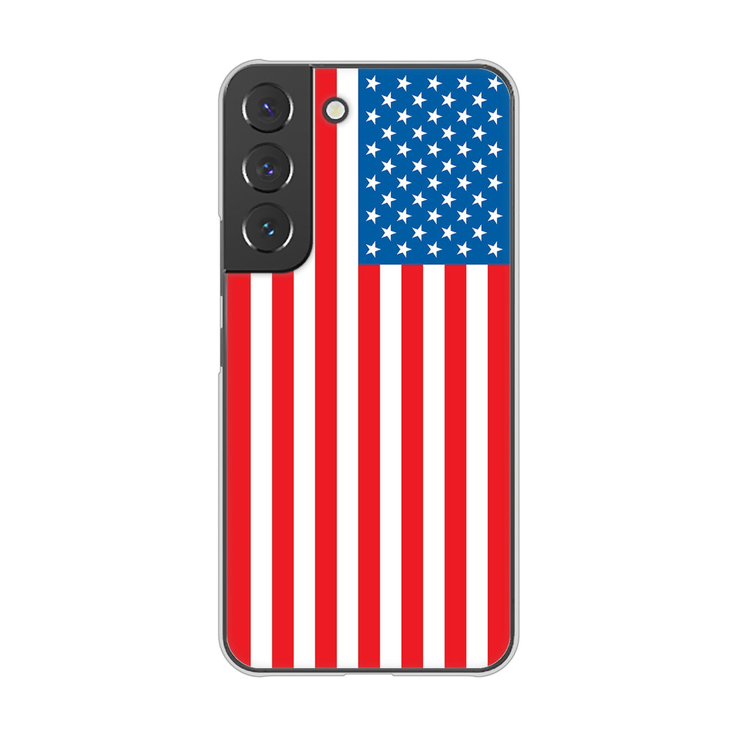 Galaxy S22 SC-51C docomo 高画質仕上げ 背面印刷 ハードケース 国旗