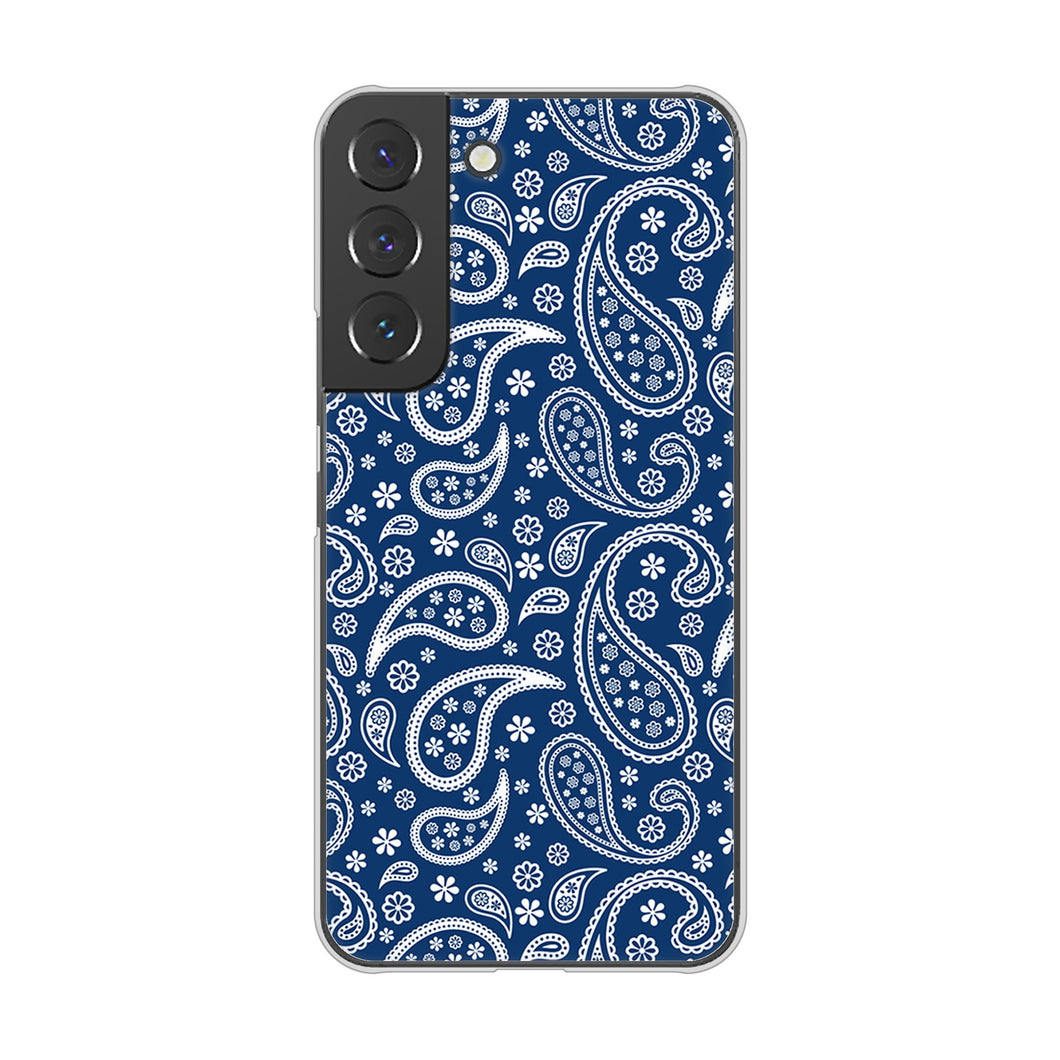 Galaxy S22 SC-51C docomo 高画質仕上げ 背面印刷 ハードケース ペイズリー