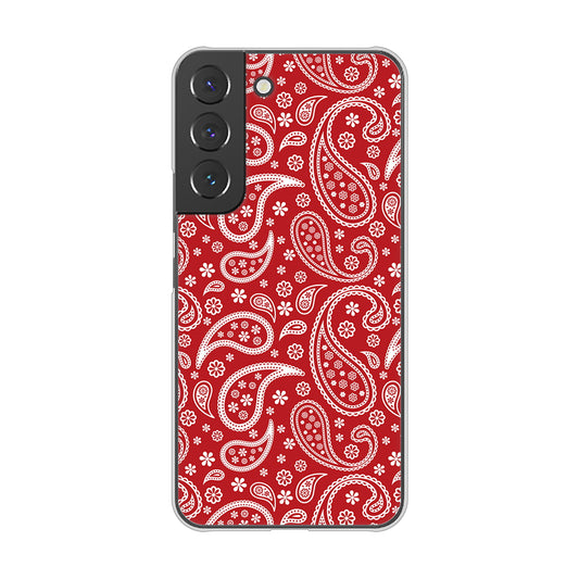 Galaxy S22 SC-51C docomo 高画質仕上げ 背面印刷 ハードケース ペイズリー